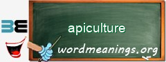 WordMeaning blackboard for apiculture